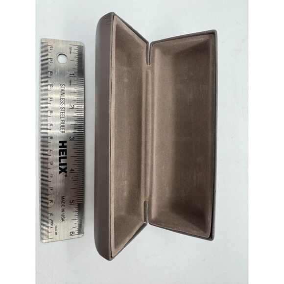 BCBG MAXAZRIA Hard Shellcase Bronze Color Felt Lined - Picture 6 of 7